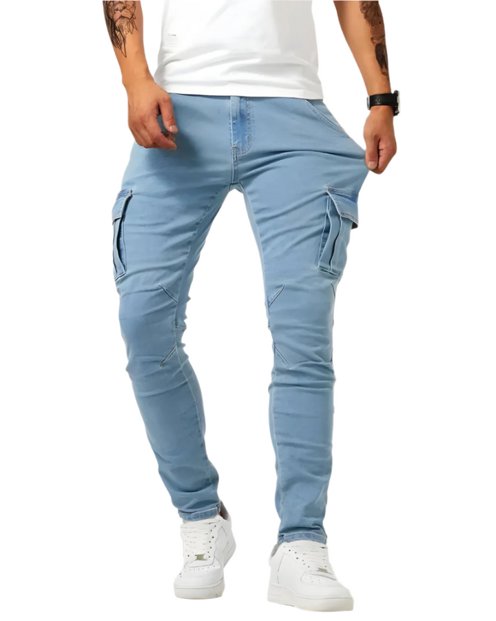 Martino™ | Pantaloni cargo elasticizzati Marino