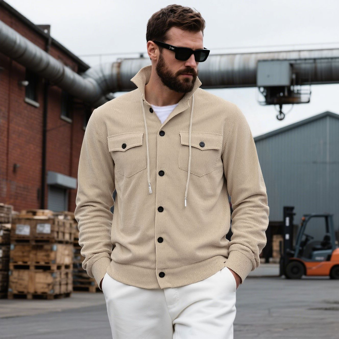 Bruno™ | Giacca in Velluto a Coste con Bottoni