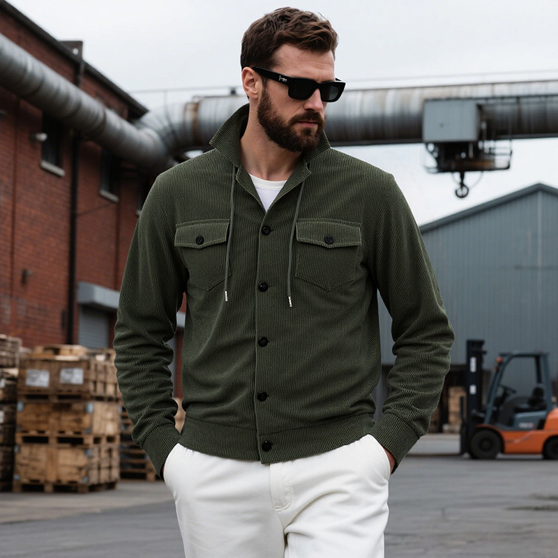 Bruno™ | Giacca in Velluto a Coste con Bottoni